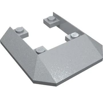 Brick Wedged, Sloped 45° 6 x 6 Double / 33° [Train Roof End]