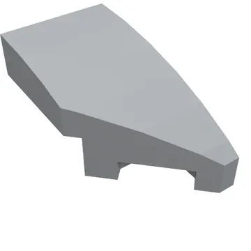 Brick Wedged, Curved 2 x 1 with Stud Notch Right