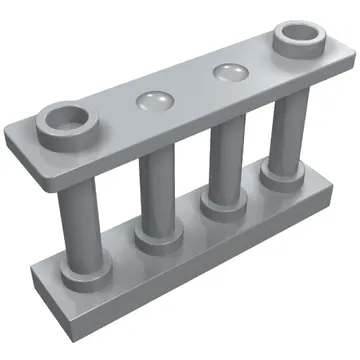 Fence Spindled 1 x 4 x 2 [2 Top Studs]