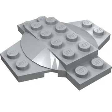 Plate Special 6 x 6 x 2/3 Cross with Dome
