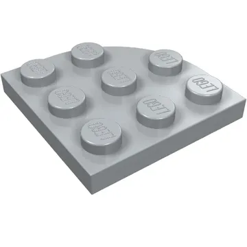 Plate Round Corner 3 x 3