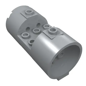 Cylinder 3 x 6 x 2 2/3 Horizontal Hollow Studs