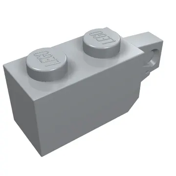 Hinge Brick 1 x 2 Locking with 1 Finger Vertical End