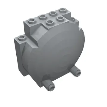 Windscreen 3 x 6 x 5 Bubble with Studs on Top [Plain]