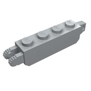 Hinge Brick 1 x 4 Locking with 1 Finger Vertical End and 2 Fingers Vertical End, 9 Teeth
