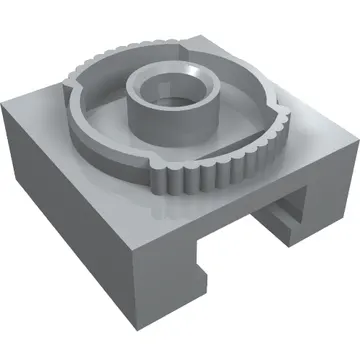 Turntable 4 x 4 Locking Grooved Base