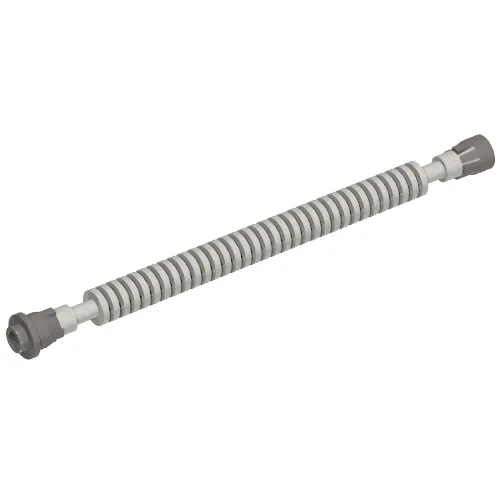 Flexible Ribbed Hose 8mm Ends 12L with Tabbed Dark Bluish Gray Ends
