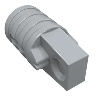 Hinge Cylinder 1 x 2 Locking with 1 Finger and Axle Hole On Ends