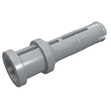 Technic Pin Long with Friction Ridges Lengthwise and Stop Bush [3 Lateral Holes, Big Pin Hole]