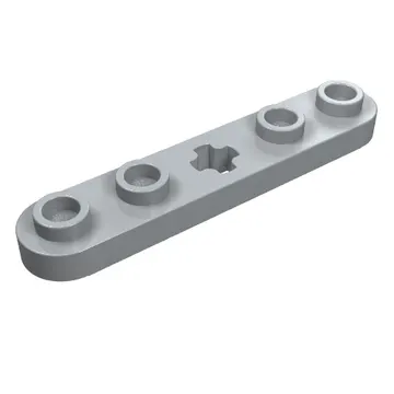 Technic Plate 1 x 5 with Smooth Ends, 4 Studs and Centre Axle Hole