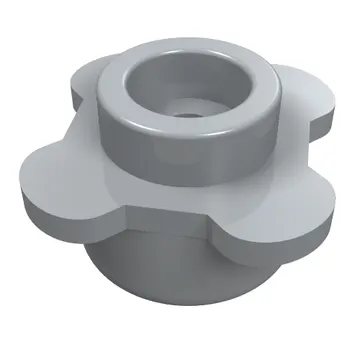 Plant, Flower, Plate Round 1 x 1 with 4 Petals