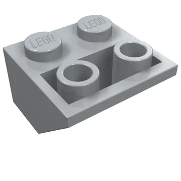 Brick Sloped Inverted 45° 2 x 2 [Ovoid Bottom Pin, Bar-sized Stud Holes]