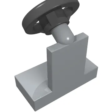 Steering Stand 1 x 2 with Black Steering Wheel