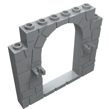 Door Frame 1 x 8 x 6 with Moulded Stone Print and Clips