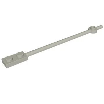 Bar 1 x 12 with 1 x 2 Plate End with Solid Studs and 1 x 1 Round Plate End