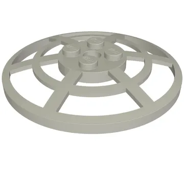 Dish 6 x 6 Inverted, Radar / Webbed [Anti-studs at 90°]