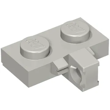 Hinge Plate 1 x 2 Locking with 1 Finger on Side, with Groove