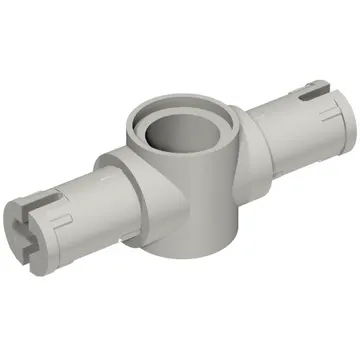 Technic Pin Connector Hub with 2 Pins with Friction Ridges Lengthwise [Small Squared Pin Holes]