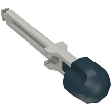 Projectile, Arrow with Shaft, Hollow Black Rubber End