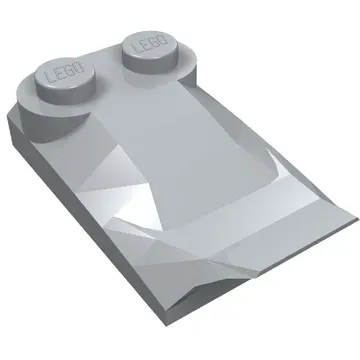 Brick Wedged, Curved 2 x 3 x 2/3 Two Studs, Wing End