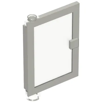 Door 1 x 4 x 5 Left with Trans-Clear Glass