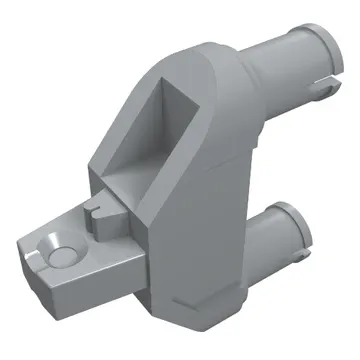 Hinge 1 x 3 Triangle with Two Pins, 1 Locking Finger, Round Pin Holes