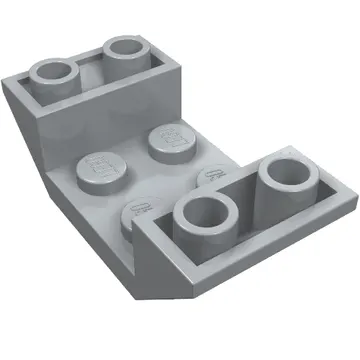 Brick Sloped Inverted 45° 4 x 2 Double with 2 x 2 Recessed