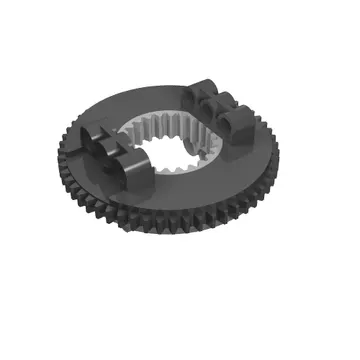 Technic Turntable Large Type 2, 24/56 Tooth with Black Outside Gear Section [Complete Assembly]