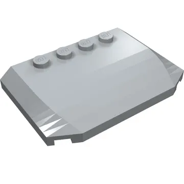 Brick Wedged, Curved Triple 4 x 6 x 2/3 with 4 Studs