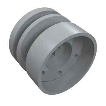 Wheel 18mm x 14mm with Axle Hole, Fake Bolts and Shallow Spokes