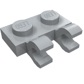 Plate Special 1 x 2 with Clips Horizontal [Open O Clips]