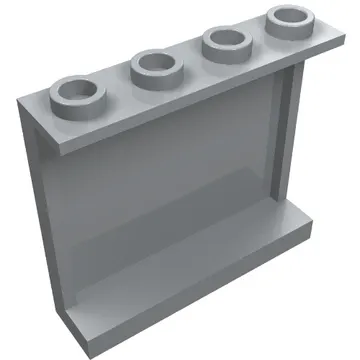 Panel 1 x 4 x 3 [Side Supports / Hollow Studs]