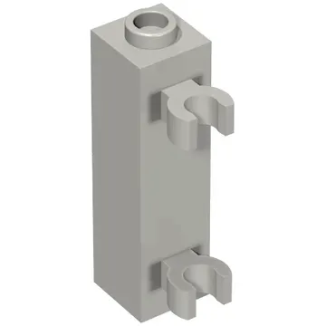 Brick Special 1 x 1 x 3 with 2 Clips Vertical [Hollow Stud, Open O Clips]