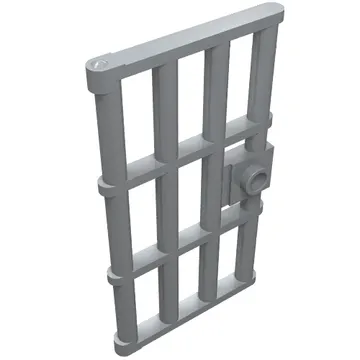 Door 1 x 4 x 6 Barred with Stud Handle