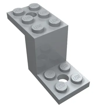 Bracket 5 x 2 x 2 1/3 with Holes, Smooth Bottom