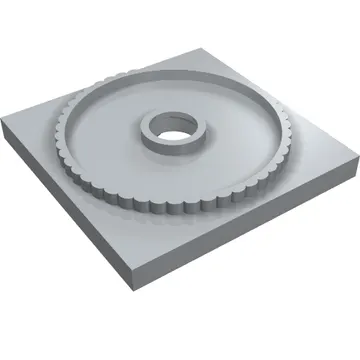 Turntable 4 x 4 Square Base, Locking