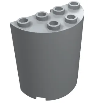 Cylinder Half 2 x 4 x 4