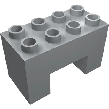 Duplo Brick 2 x 4 x 2 with 2 x 2 Square Arch
