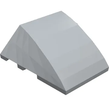 Brick Wedged, Curved 4 x 3 No Studs [Plain]