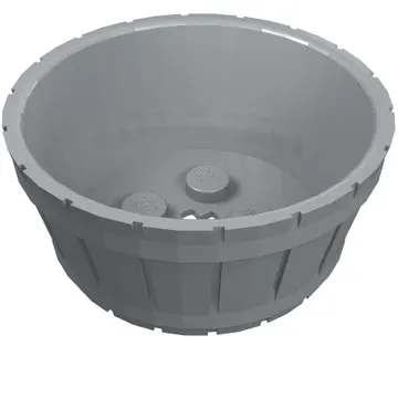 Barrel Half Large with Axle Hole