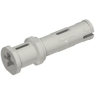 Technic Pin Long with Friction Ridges Lengthwise and Stop Bush [2 Lateral Holes, Small Pin Hole]