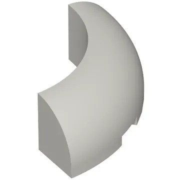 Brick Round Corner 3 x 3 x 1 No Studs