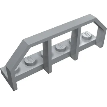 Plate Special 1 x 6 with Train Wagon End Fence