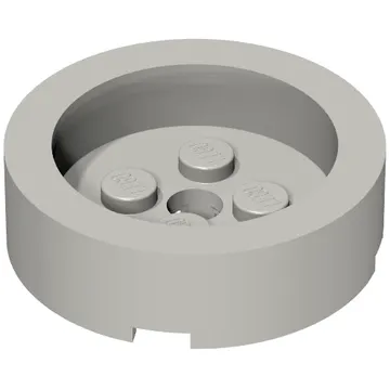 Brick Round 4 x 4 with Recessed Center