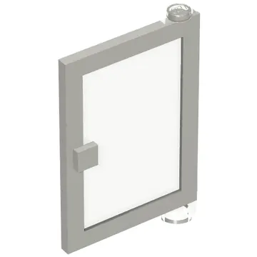 Door 1 x 4 x 5 Right with Trans-Clear Glass