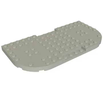 Plate Special 8 x 16 x 2/3, Two Rounded Corners, Reduced Stud Sections