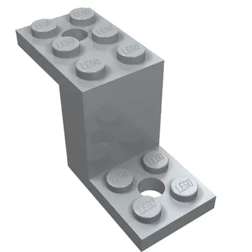Bracket 5 x 2 x 2 1/3 with Holes, Inside Stud Holder