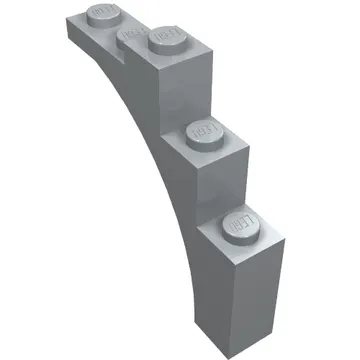 Brick Arch 1 x 5 x 4 [Irregular Bow, Raised Underside Cross Supports]