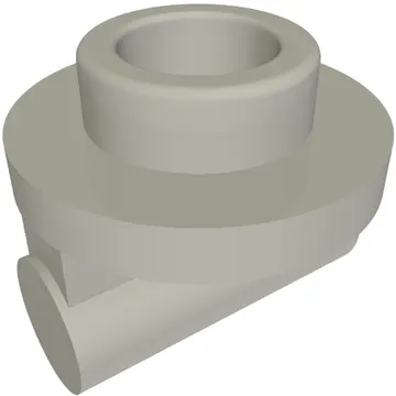 Plate Round 1 x 1 with Hollow Stud and Bar on Underside - Long Space