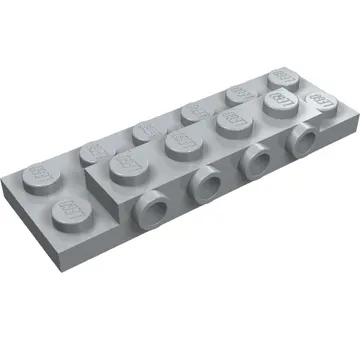 Plate Special 2 x 6 x 2/3 with 4 Studs on Side, 1 Support Wall on Bottom